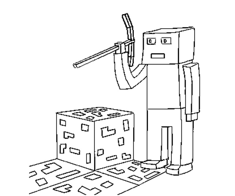 Раскраска: Minecraft (Видео игры) #113834 - Бесплатные раскраски для печати