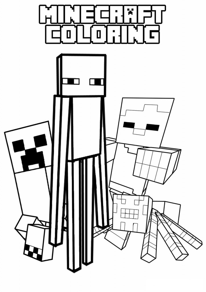 Раскраска: Minecraft (Видео игры) #113851 - Бесплатные раскраски для печати