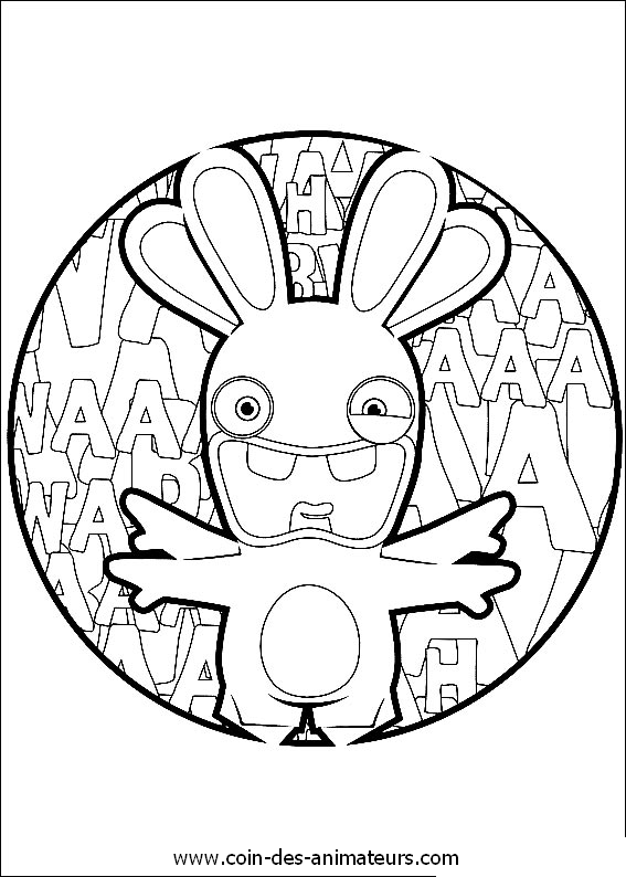 Раскраска: Бешеные кролики (Видео игры) #114729 - Бесплатные раскраски для печати