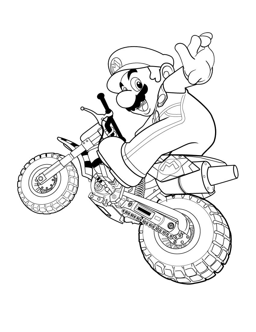 Раскраска: Super Mario Bros (Видео игры) #153569 - Бесплатные раскраски для печати