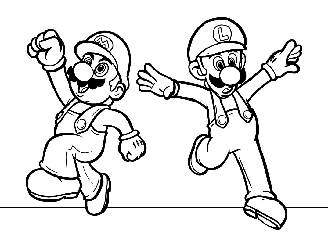 Раскраска: Super Mario Bros (Видео игры) #153571 - Бесплатные раскраски для печати