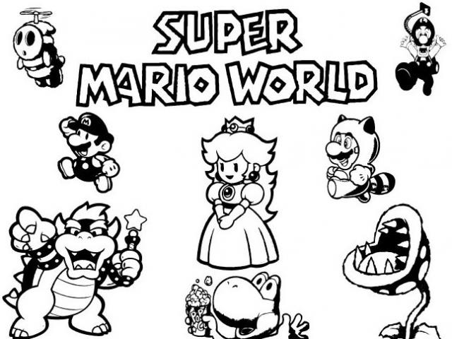 Раскраска: Super Mario Bros (Видео игры) #153593 - Бесплатные раскраски для печати