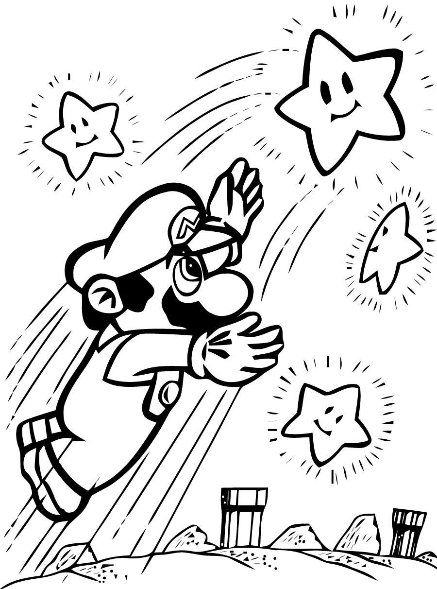 Раскраска: Super Mario Bros (Видео игры) #153594 - Бесплатные раскраски для печати