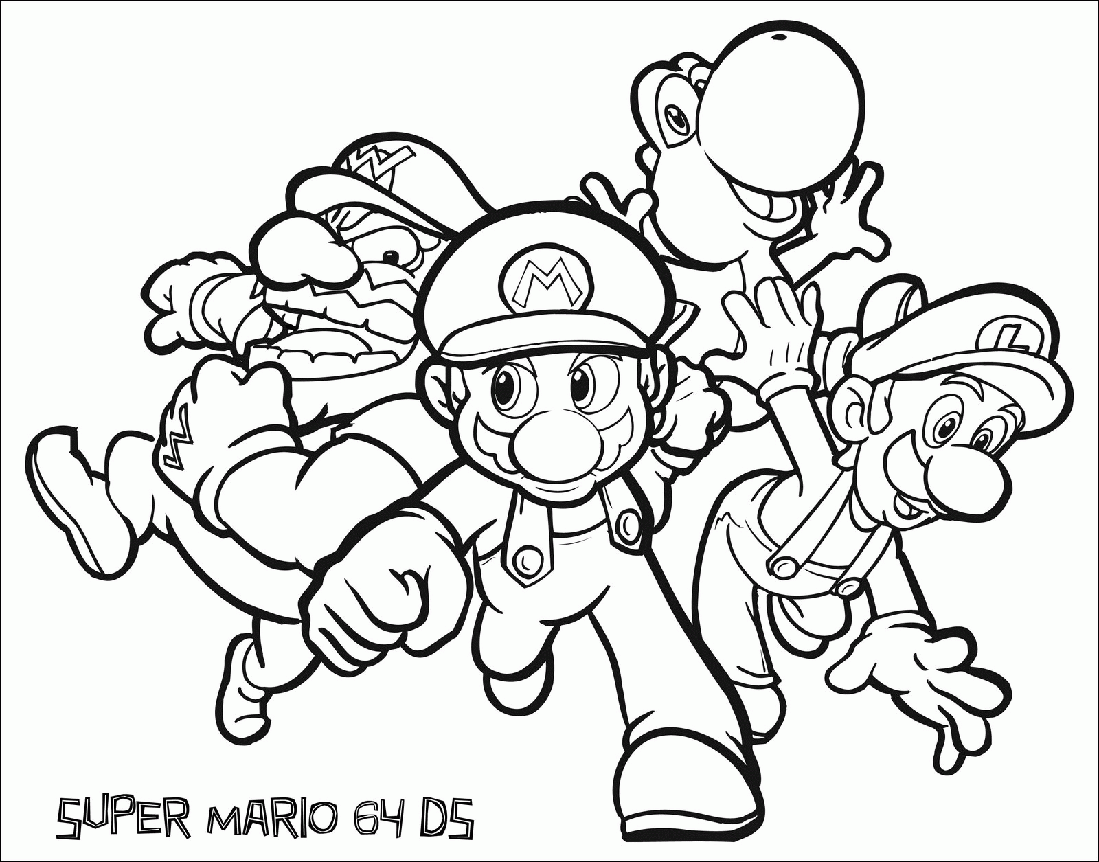 Раскраска: Super Mario Bros (Видео игры) #153595 - Бесплатные раскраски для печати
