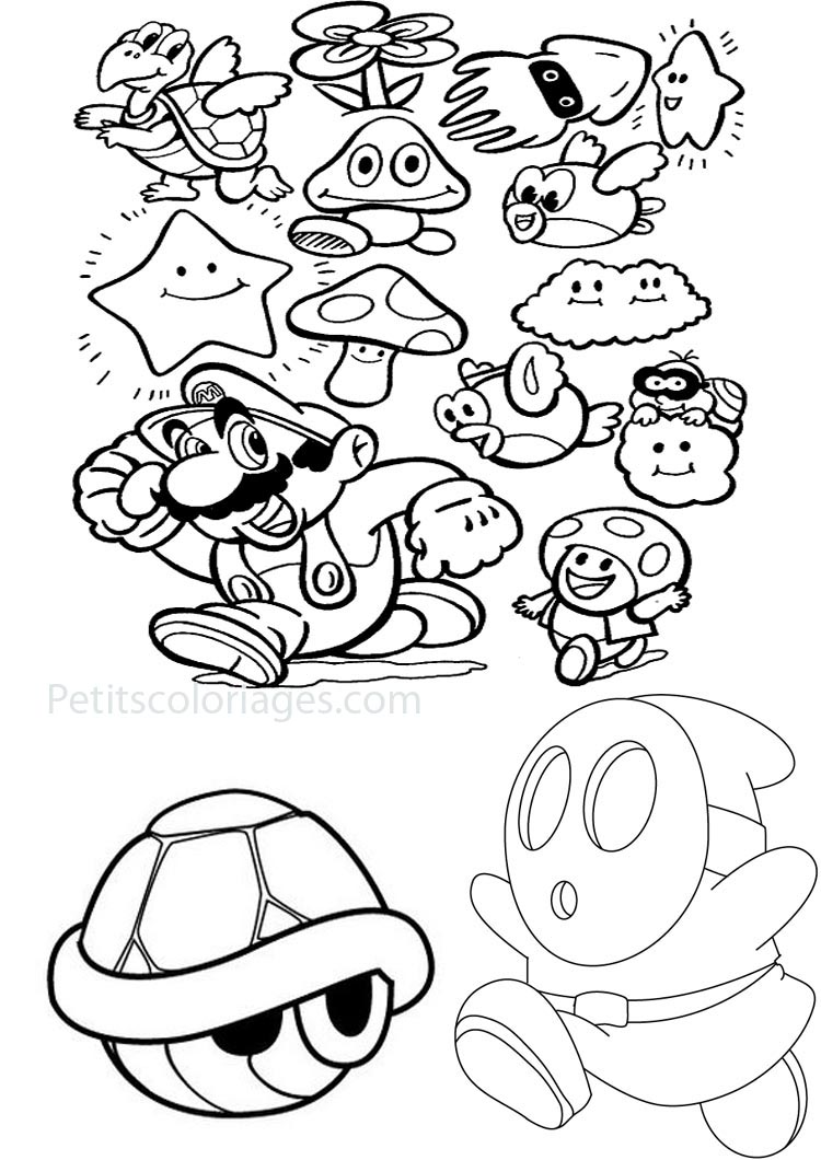 Раскраска: Super Mario Bros (Видео игры) #153596 - Бесплатные раскраски для печати