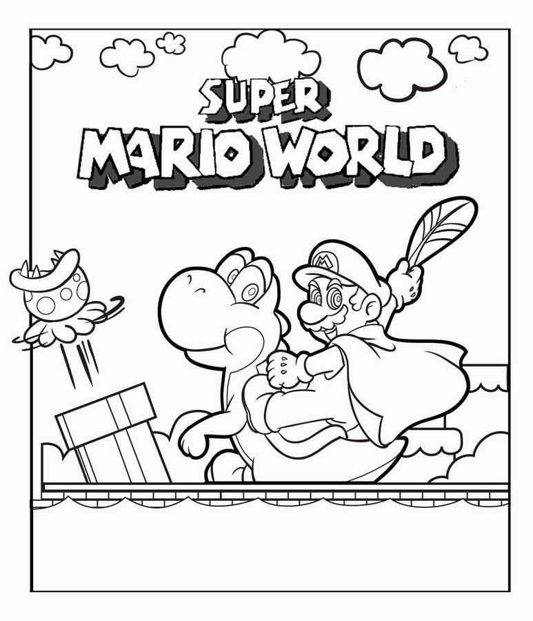 Раскраска: Super Mario Bros (Видео игры) #153608 - Бесплатные раскраски для печати