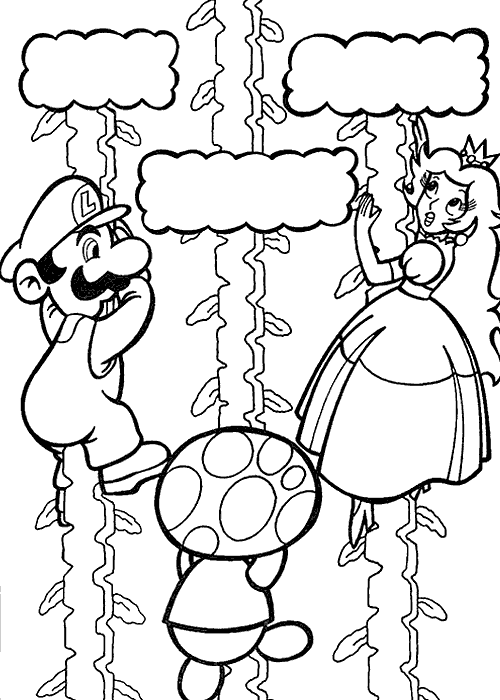 Раскраска: Super Mario Bros (Видео игры) #153610 - Бесплатные раскраски для печати