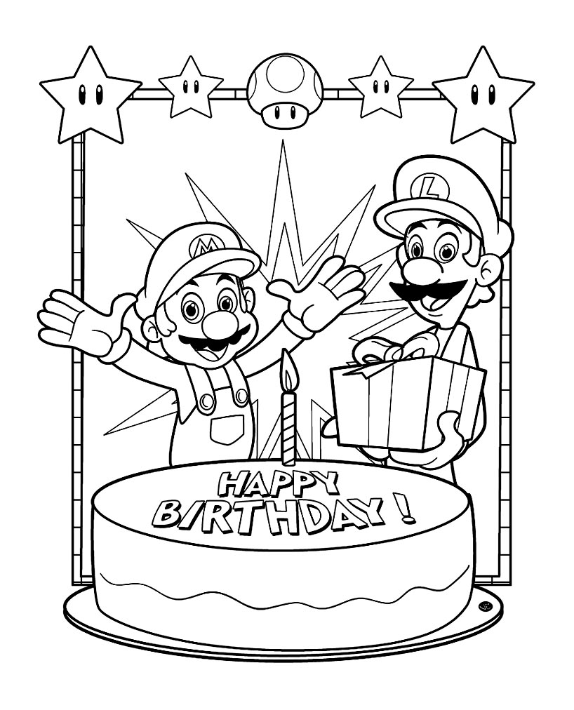 Раскраска: Super Mario Bros (Видео игры) #153620 - Бесплатные раскраски для печати