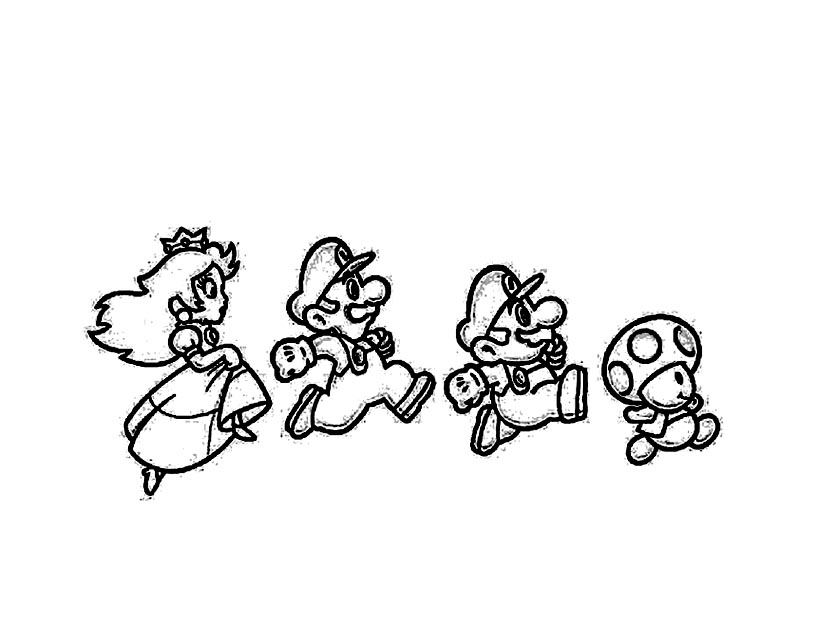 Раскраска: Super Mario Bros (Видео игры) #153630 - Бесплатные раскраски для печати