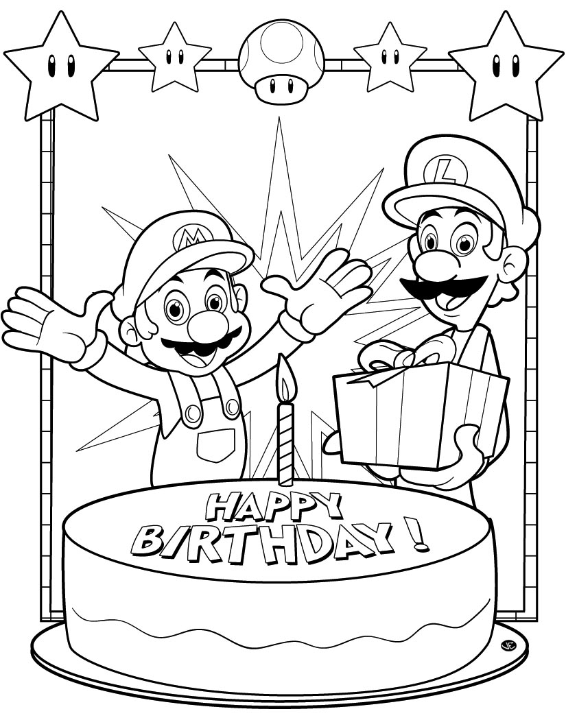 Раскраска: Super Mario Bros (Видео игры) #153660 - Бесплатные раскраски для печати