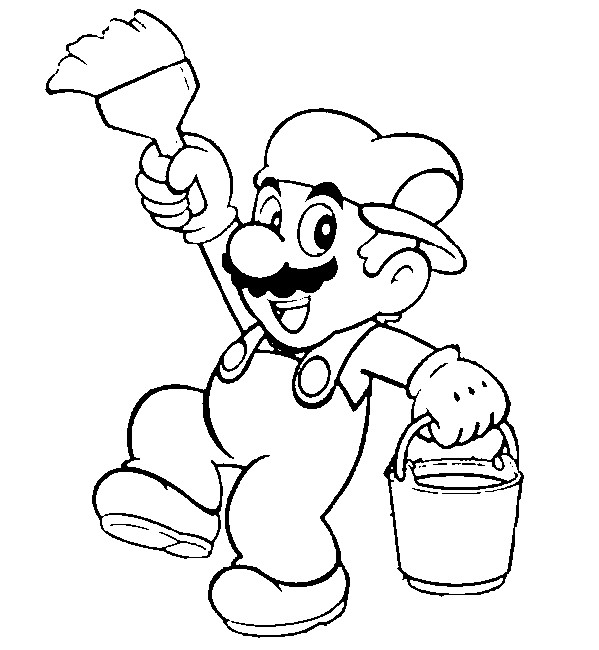 Раскраска: Super Mario Bros (Видео игры) #153669 - Бесплатные раскраски для печати