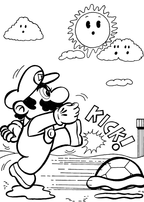 Раскраска: Super Mario Bros (Видео игры) #153677 - Бесплатные раскраски для печати