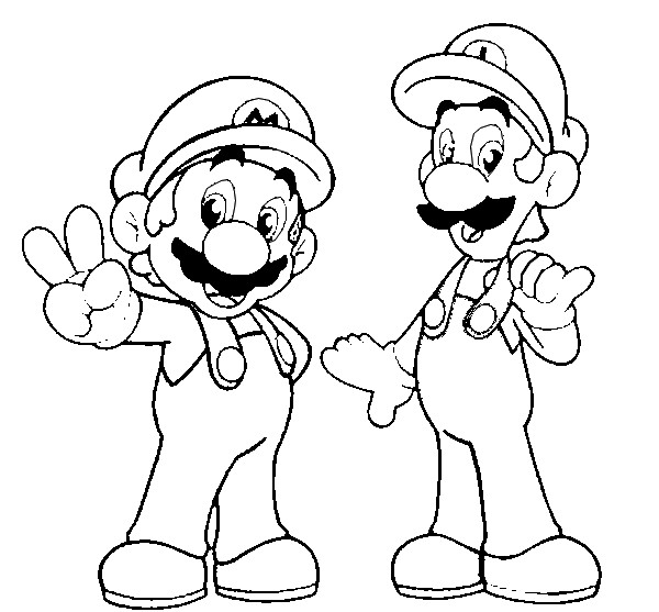 Раскраска: Super Mario Bros (Видео игры) #153687 - Бесплатные раскраски для печати