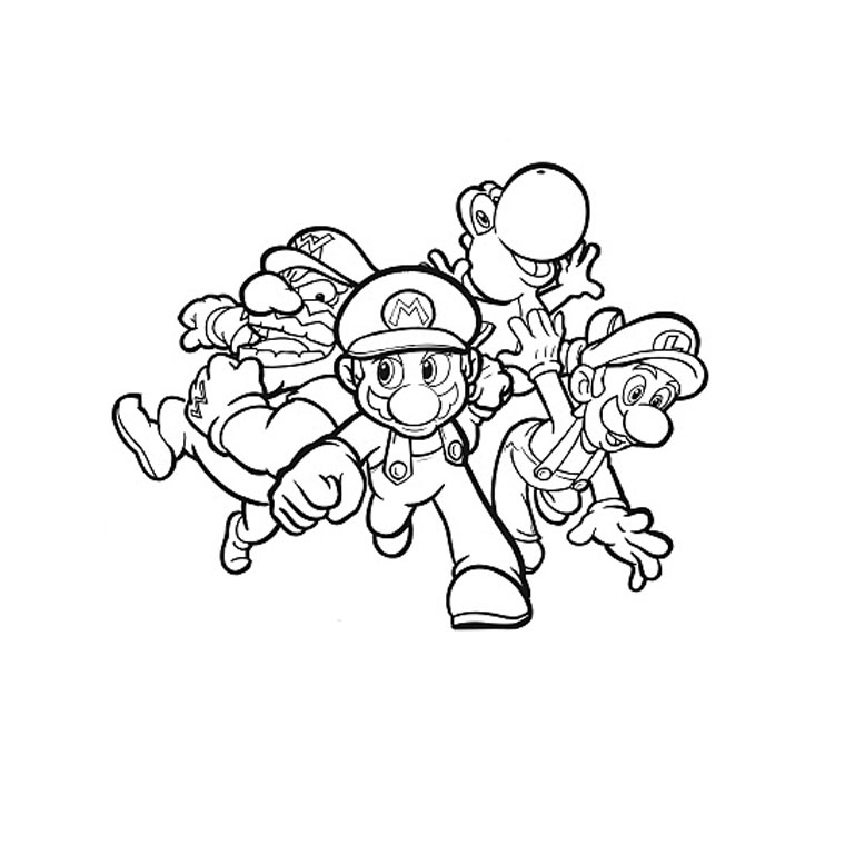 Раскраска: Super Mario Bros (Видео игры) #153688 - Бесплатные раскраски для печати