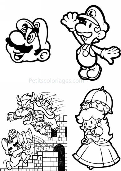 Раскраска: Super Mario Bros (Видео игры) #153690 - Бесплатные раскраски для печати