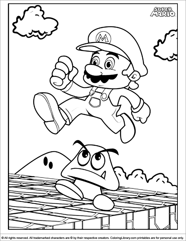 Раскраска: Super Mario Bros (Видео игры) #153691 - Бесплатные раскраски для печати