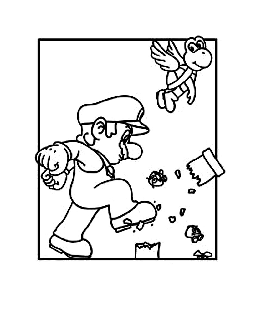 Раскраска: Super Mario Bros (Видео игры) #153693 - Бесплатные раскраски для печати