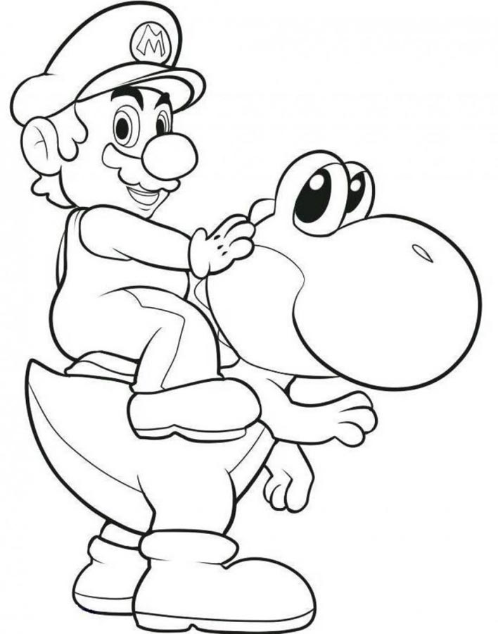 Раскраска: Super Mario Bros (Видео игры) #153697 - Бесплатные раскраски для печати