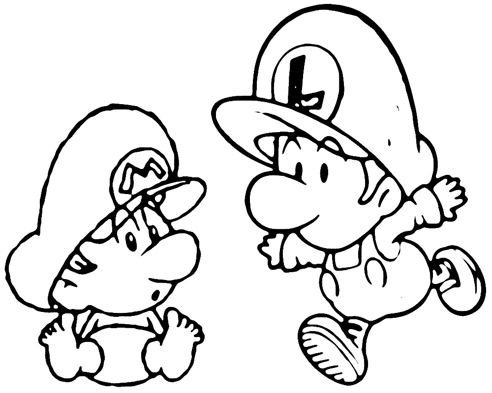 Раскраска: Super Mario Bros (Видео игры) #153702 - Бесплатные раскраски для печати