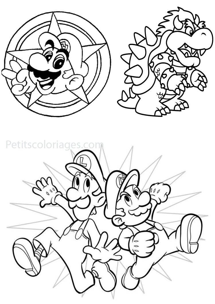 Раскраска: Super Mario Bros (Видео игры) #153709 - Бесплатные раскраски для печати