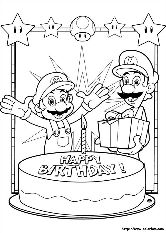 Раскраска: Super Mario Bros (Видео игры) #153711 - Бесплатные раскраски для печати
