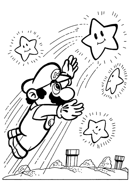 Раскраска: Super Mario Bros (Видео игры) #153712 - Бесплатные раскраски для печати