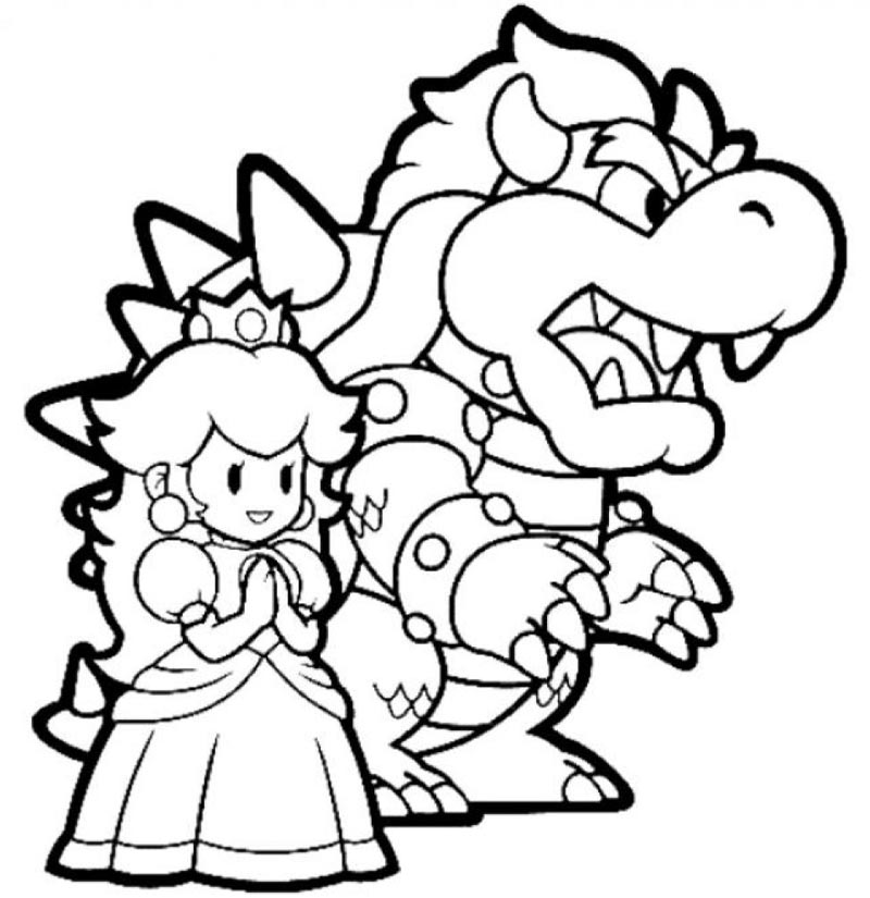 Раскраска: Super Mario Bros (Видео игры) #153714 - Бесплатные раскраски для печати