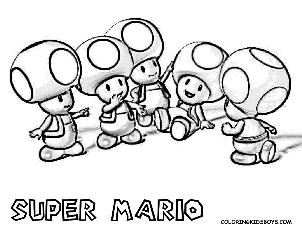 Раскраска: Super Mario Bros (Видео игры) #153721 - Бесплатные раскраски для печати
