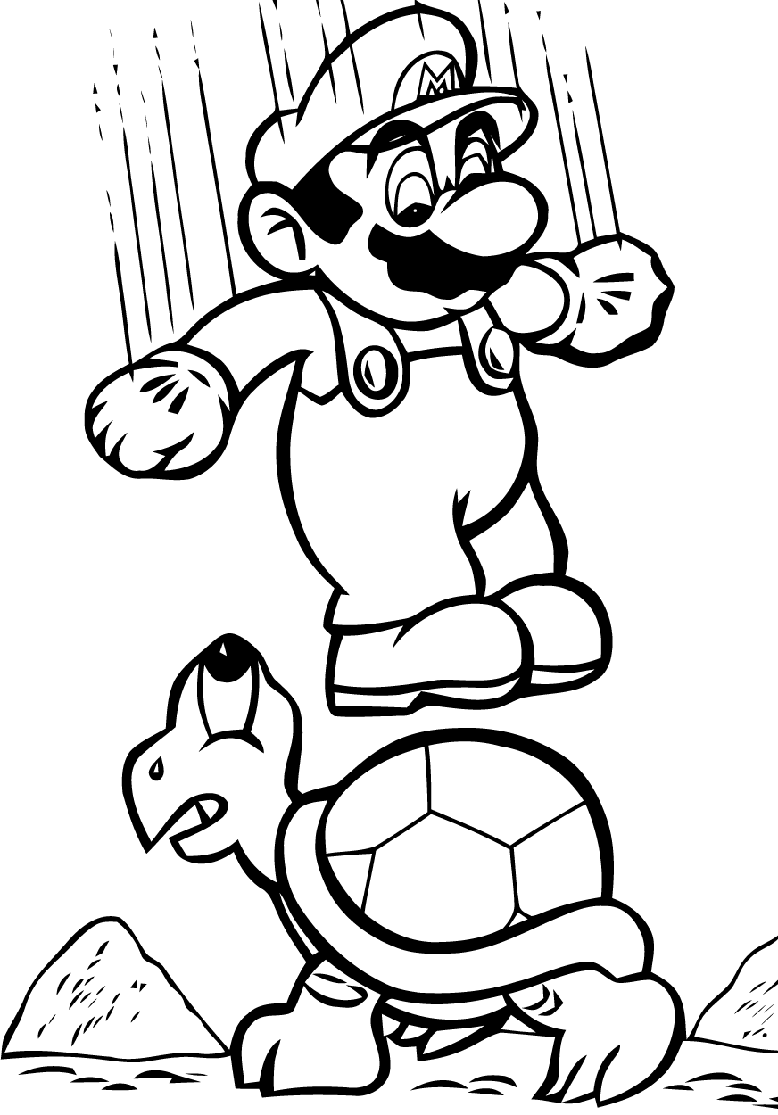 Раскраска: Super Mario Bros (Видео игры) #153745 - Бесплатные раскраски для печати