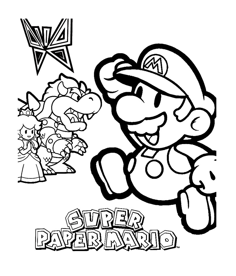Раскраска: Super Mario Bros (Видео игры) #153747 - Бесплатные раскраски для печати