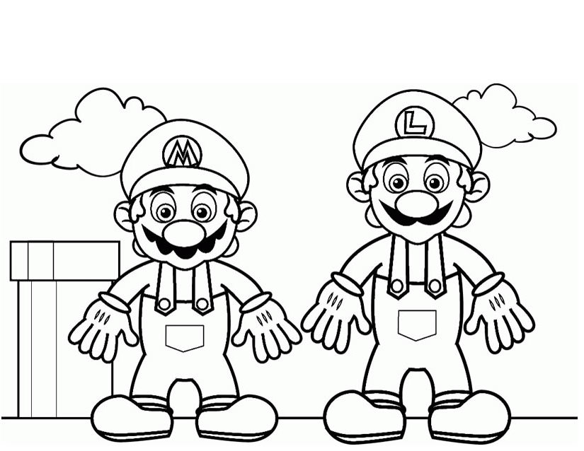 Раскраска: Super Mario Bros (Видео игры) #153759 - Бесплатные раскраски для печати