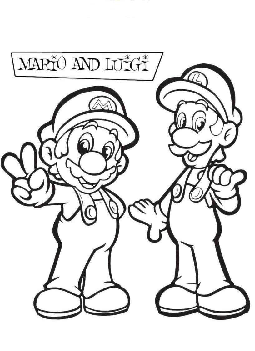 Раскраска: Super Mario Bros (Видео игры) #153801 - Бесплатные раскраски для печати