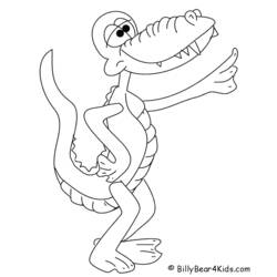 Раскраска: аллигатор (Животные) #391 - Бесплатные раскраски для печати