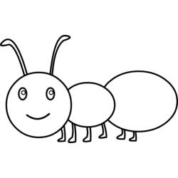 Раскраска: муравей (Животные) #6925 - Раскраски для печати
