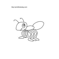 Раскраска: муравей (Животные) #6938 - Раскраски для печати