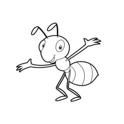 Раскраска: муравей (Животные) #6942 - Раскраски для печати