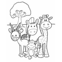Раскраска: антилопа (Животные) #22654 - Раскраски для печати