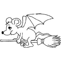 Раскраска: летучая мышь (Животные) #2001 - Бесплатные раскраски для печати