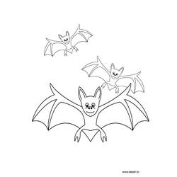 Раскраска: летучая мышь (Животные) #2062 - Бесплатные раскраски для печати