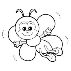 Раскраска: пчела (Животные) #103 - Раскраски для печати