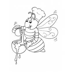 Раскраска: пчела (Животные) #105 - Раскраски для печати