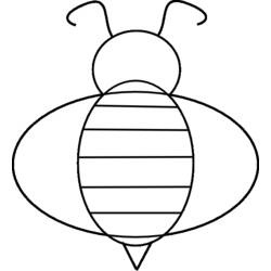 Раскраска: пчела (Животные) #118 - Бесплатные раскраски для печати