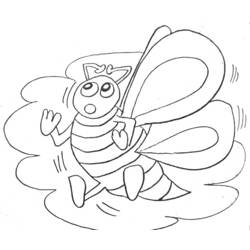 Раскраска: пчела (Животные) #131 - Бесплатные раскраски для печати