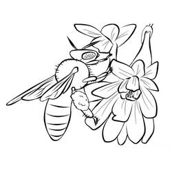 Раскраска: пчела (Животные) #138 - Раскраски для печати
