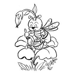 Раскраска: пчела (Животные) #148 - Бесплатные раскраски для печати