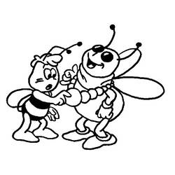 Раскраска: пчела (Животные) #150 - Бесплатные раскраски для печати