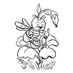 Раскраска: пчела (Животные) #169 - Бесплатные раскраски для печати