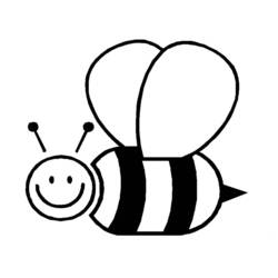Раскраска: пчела (Животные) #74 - Раскраски для печати