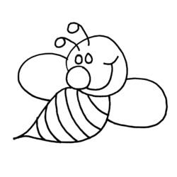 Раскраска: пчела (Животные) #78 - Раскраски для печати