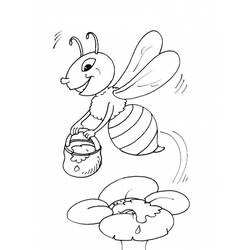 Раскраска: пчела (Животные) #84 - Раскраски для печати